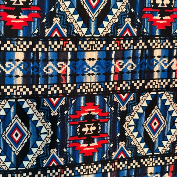 Lularoe Shirley Kimono size M fits size 10-18 EUC Aztec pattern - Picture 3 of 4